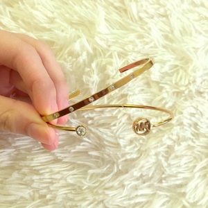 Michael Kors Gold Plated Bracelet Set